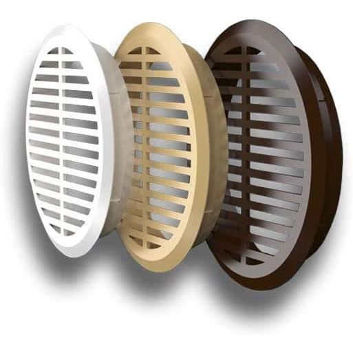 Lot de 2 grilles d'aération rondes de 10,2 cm - Pour bateau, yacht, bateau (acier inoxydable 316 Lot de 2 grilles d'aération rondes de 10,2 cm - Pour bateau, yacht, bateau (acier inoxydable 316