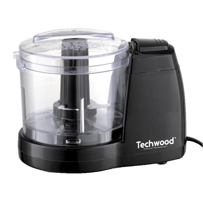 Hachoir électrique Techwood THA-156 - 375 ml 150W - 2 vitesses - Coloris Noir - Techwood