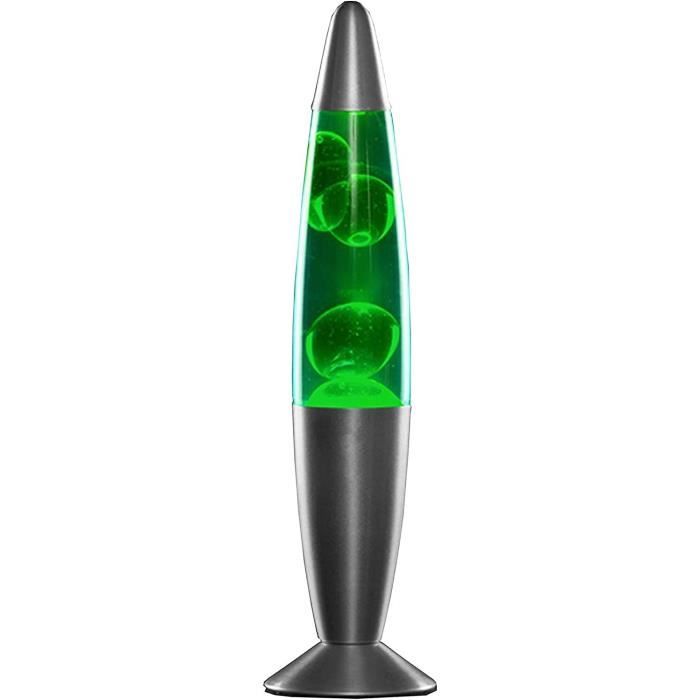 MODEZVOUS - Lampe Lave Fusée Verte, Lampe Magma, 2 ampoules 25 W fournies,  Interrupteur - Vert - Cdiscount Maison
