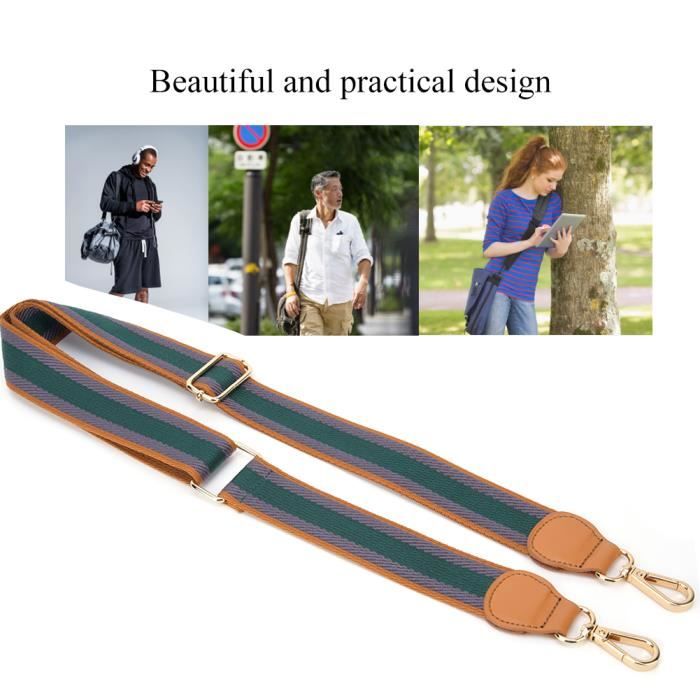 TMISHION bandouli?�re en cuir de sac Sangle de sac sac ?� main en cuir inclin?� r?�glable sac 