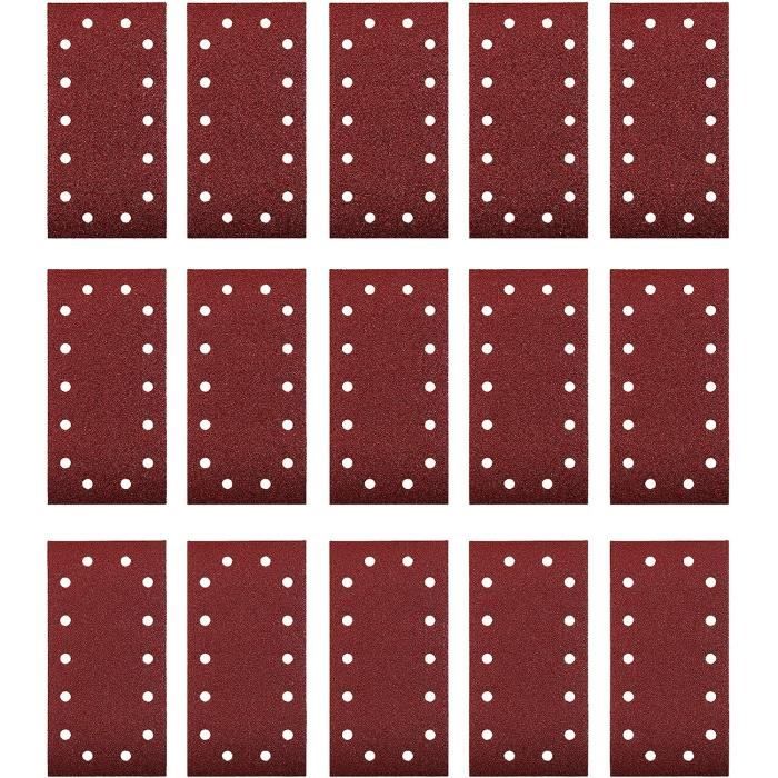 Papier Abrasif Mirka Delta P120 - Lot De 5, 100x140 Mm, 5 Trous - Pour Bois, Métal, Plastique, Ponçage Manuel Ou Machine