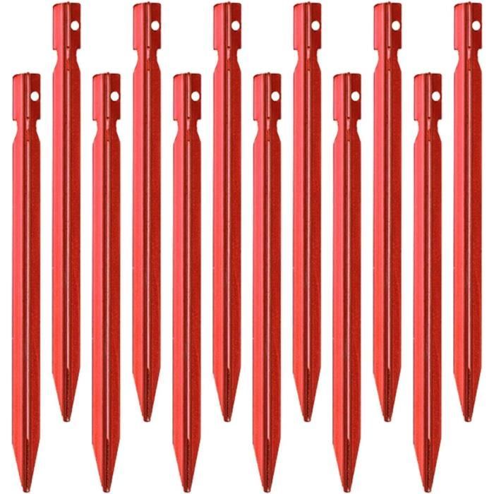 D/A 12 piquets tente en alliage d'aluminium 18 cm