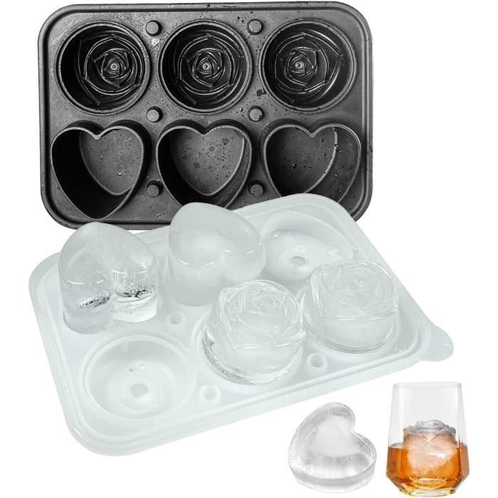 Boîte en forme de coeur, moule en silicone, boîte à bijoux en forme de coeur, moule en résine, boîte de rangement pour roses, moule en béton, moule pour récipient pour bougies, moule