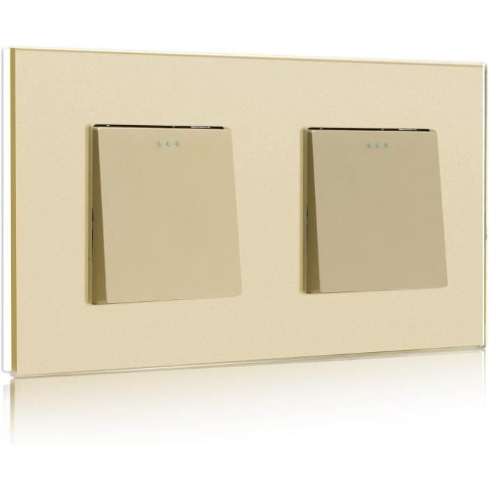 Interrupteur Intermédiaire 6 Gangs 2 Voies + 1 – 10A 240V – Blanc – Neuf