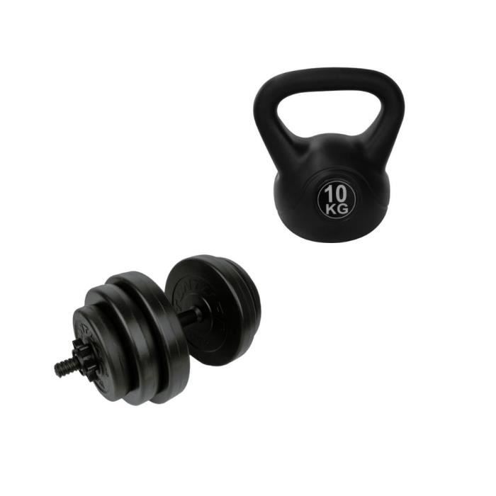 Kettlebell En Vinyle - Poids 4kg à 16kg - Entraînement Fitness Et Musculation