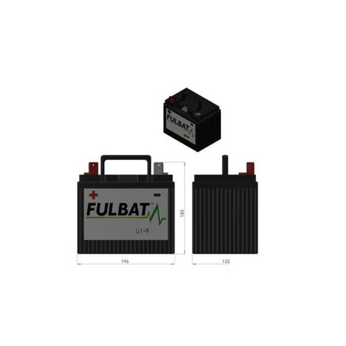 Fulbat Rasenmäher Batterie U1-32 / U1-12 – 12V 32Ah, Wartungsfrei, Für Aufsitzmäher & Mehr