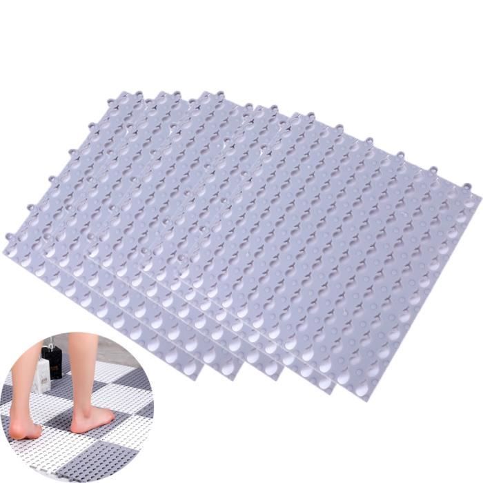 Lot de 20 carreaux de sol imbriquables - Tapis d’exercice antidérapant avec bord Lot de 20 carreaux de sol imbriquables - Tapis d’exercice antidérapant avec bord