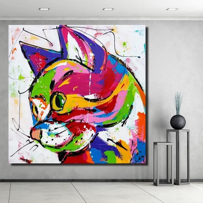 Tableau Deco 60x60cm Toile Imprimee Peinture A L Huile Abstrait Colore Chat Moderne Art Mural Sans Cadre Achat Vente Tableau Toile Cdiscount Tableau Deco 60x60cm Toile Imprimee Peinture A L Huile Abstrait Colore Chat Moderne Art Mural Sans Cadre Achat Vente Tableau Toile Cdiscount