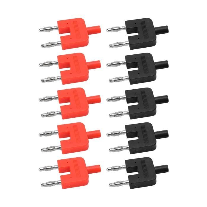 Connecteur Court-circuit XT90 Femelle - Pour Batteries LiPo RC - Double Vers Simple Prise - Câble 10 AWG 2,5 Cm