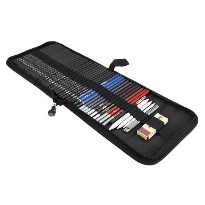MumdoYAL Lot De 30 Crayons Avec Gomme - Set Fournitures Scolaires Pour Dessin Et Écriture