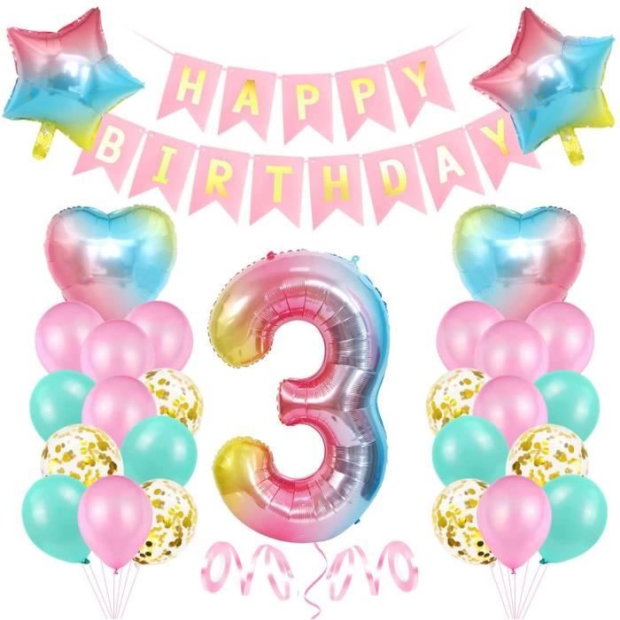 Arche Ballon Anniversaire- Happy Birthday Bannière Decoration Anniversaire Décoration D'anniversaire - Dallons Anniversaire- Décoration De Fond De