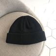 Black Taille unique -Docker LEON – bonnet en laine pour homme et femme, chapeau tricoté, couleur unie, doux, mode rétro, bleu marine-1