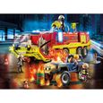 PLAYMOBIL - 70557 - City Action - Camion de pompiers et véhicule enflammé-1