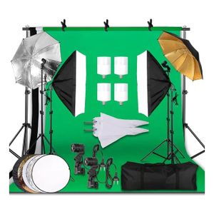 Kit d'éclairage Softbox, 50,8 x 71,1 cm, boîte à lumière professionnelle avec