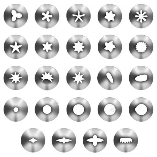 3 Pièces Lot Douilles À Gâteau En Acier Inoxydable, Douille