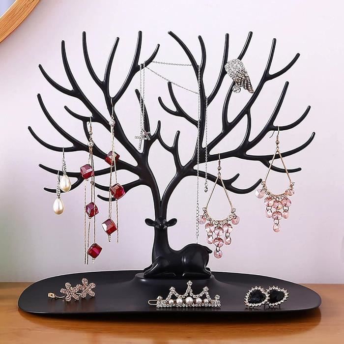 Xiruiubao Arbre à Bijoux En Acrylique - Porte Collier, Boucles D'Oreilles Et Rangement Multifonction
