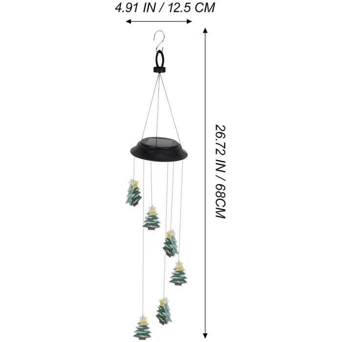 SRIZIAN Kit Carillon à Vent – 10 Décorations Bois à Peindre, 30 Tubes, Cordes, Pinceaux – Activité Noël DIY Pour Enfants – Déco Personnalisée