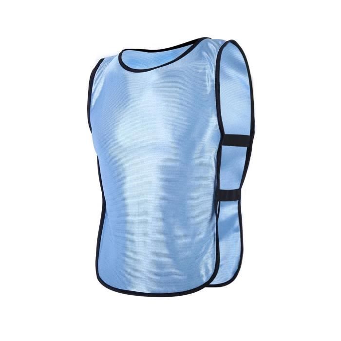 FIBOGOUP Gilet Entraînement Football Adulte Enfant – Chasuble Match Équipe – Respirant, Lavable, Grand Choix De Couleurs