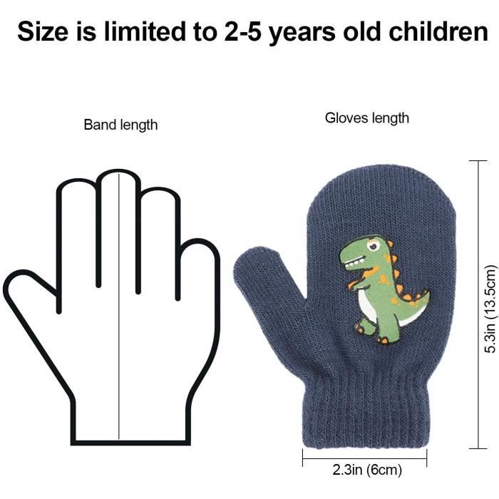 Mitaines pour enfants 2 6 ans enfants hiver gants chauds bébé filles  garçons enfant en bas âge épaissir ours mignon tricoté polaire gant enfant  doux