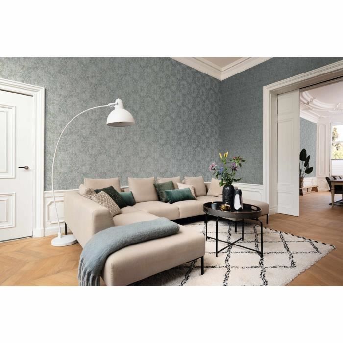 Papier Peint Intissé Uni Blanc Rasch Selection - Rouleau 0.53m X 10.05m, Neuf