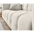 Canapé 3 places en tissu Beige - Suzano - Confort Ferme - Fixe - Profondeur d'assise 68 cm-2