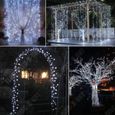 TD® 100 têtes LED guirlandes solaires lumières de fil de cuivre Festival décoration jardin extérieur jardin guirlandes lumineuses-2