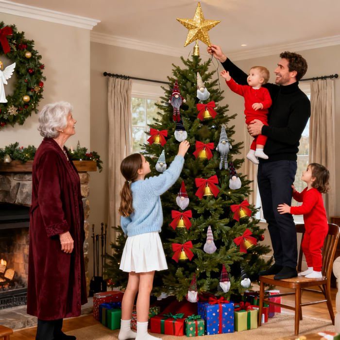 Calendrier De L'Avent De Noël 2025 - Décorations Gnomes 2D En Acrylique (30 Pièces) - Pour Fenêtre, Sapin, Couronne - Compte à Rebours 24 Jours - 6