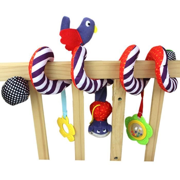 Bébé Poussette Lit Jouet Musique Mignonne en Peluche Spirale Activité Bébé Poussette Lit Jouet Musique Mignonne en Peluche Spirale Activité