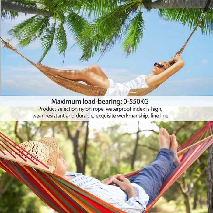 2 Pcs Sangle Hamac Balancoire Arbre Fixation Hamac Sangles De