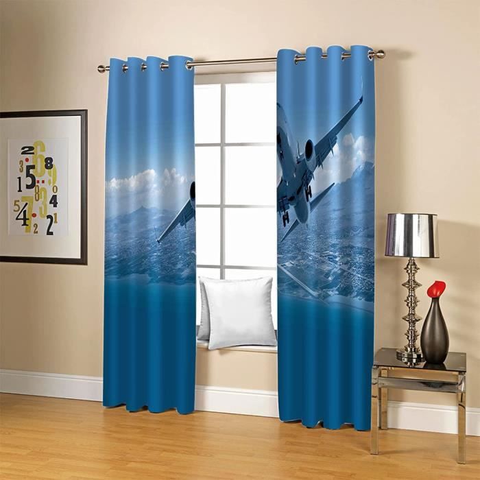 Rideau Chambre Enfant Bebe Fille Garcon Ado Adultes Forêt Vieux Paysage D'Arbres Motif 140X160Cm Rideau Occultant Salon Moderne Isolant Thermique Anti