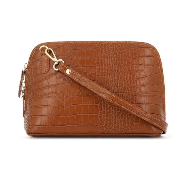 Sac bandoulière femme camel top