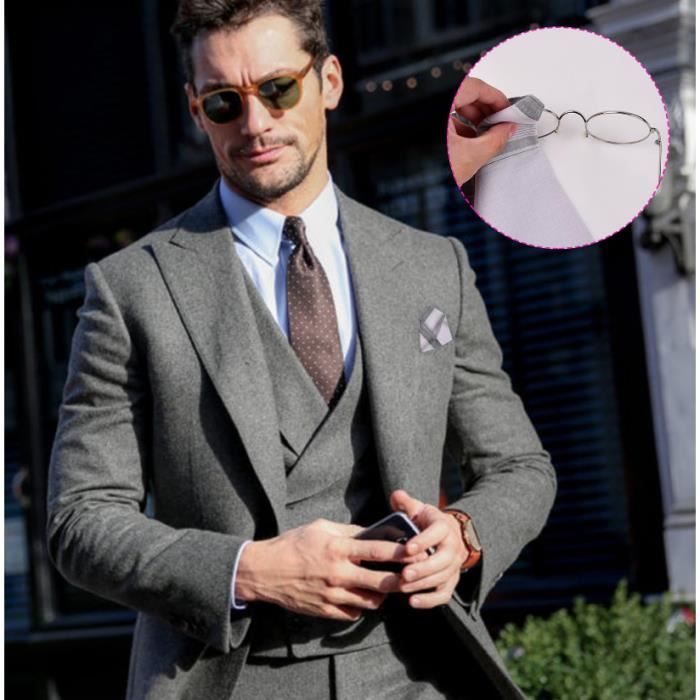 Mouchoirs En Coton à Carreaux Pour Hommes - Lot élégant Pour Costume Ou Usage Quotidien