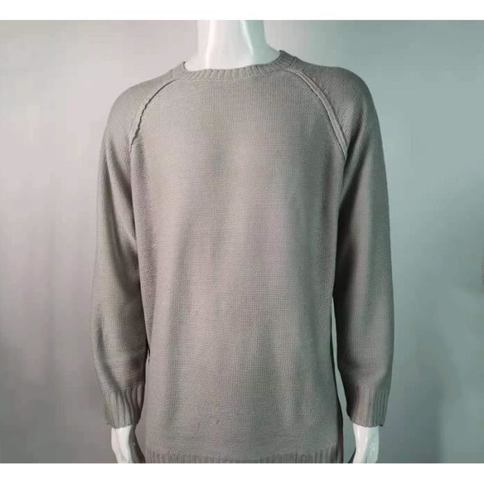 Pull Hiver Homme Polaire Doublé - Col Rond - Manches Longues - Chaud Et Confortable - Multiple Tailles
