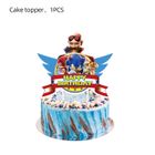 Déco Anniversaire Soni 5 Ans SABAN - Kit 95 Pièces Ballons 3D Vaisselle Thème Bleu Garçon