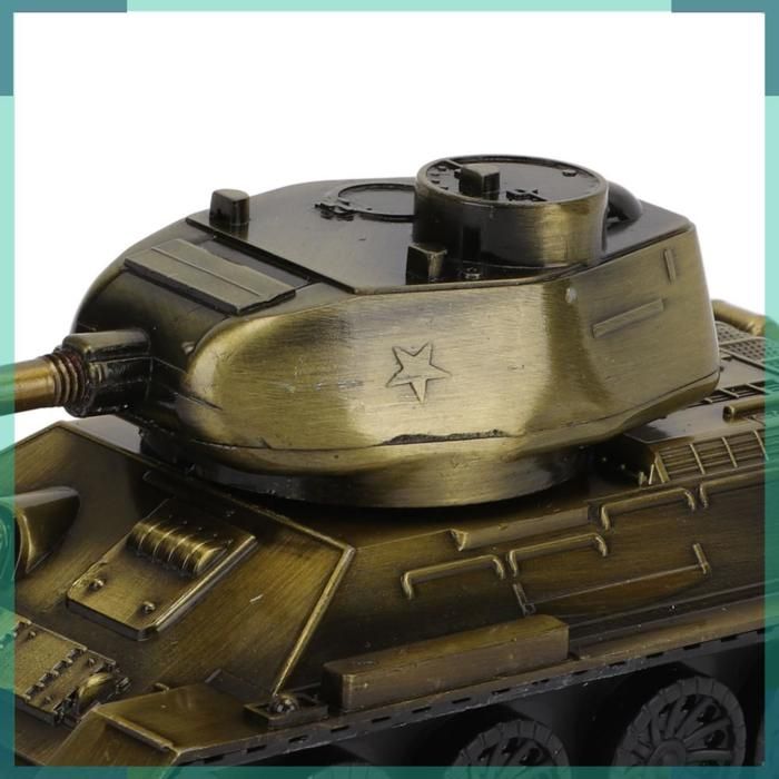 Modèle Réduit Char T-34 En Métal Rétro - 12,7x6,3 Cm, Décoration Bureau, Jouet Collection, Alliage Miniature Char Militaire 12.7cm