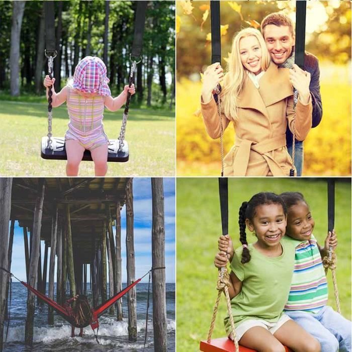 Alomejor Sangles Suspendues Haute Résistance Pour Balançoire Avec