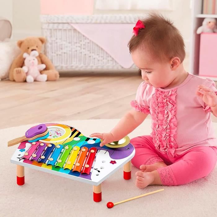 Instruments de musique pour Enfants - Set de jouets musicaux en bois de 33  pièces