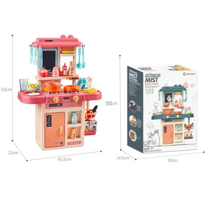 43 Pièces Miniatures Maison De Jeu + 7 Fruits - Jouets Plastique Pour Enfants - Aliments Jouet D'imitation - Maison De Poupée - 6