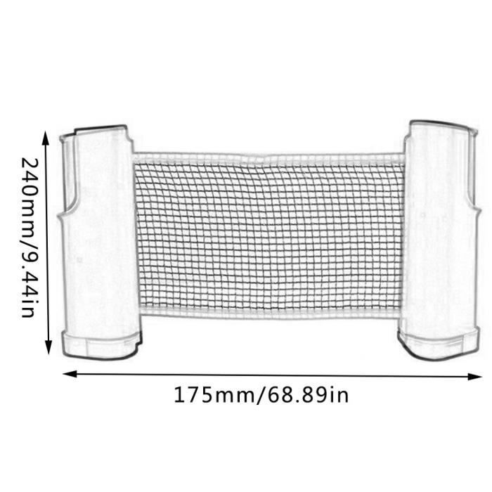 Lot De 2 Clips J En Acier Pour Filet De Tennis De Table – Maintien Ferme, Anti-glisse, Installation Rapide, Compatible Toutes Tables