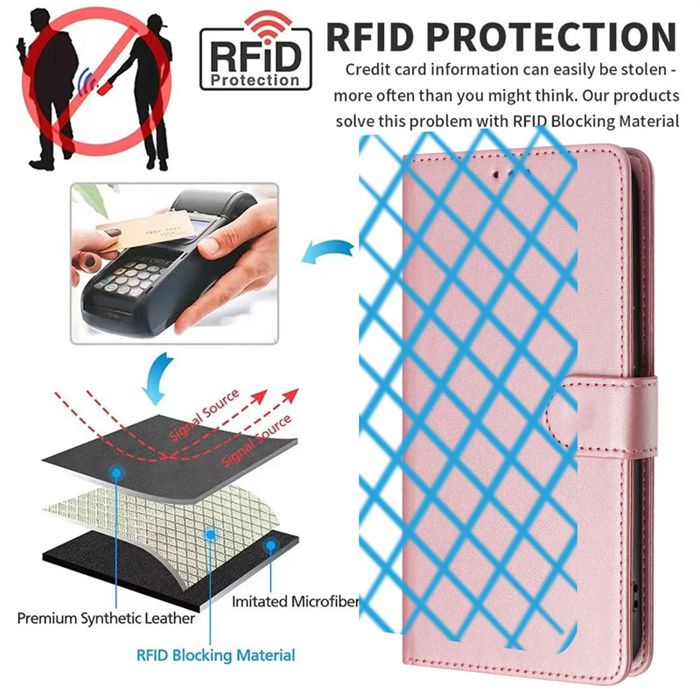 Coque Portefeuille Noire Anti-Choc Pour IPhone 16 | Neuf | Protection Renforcée & Charge Sans Fil