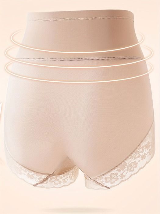 Boxers femme taille haute dentelle sexy lifting des fesses controle du ventre noir