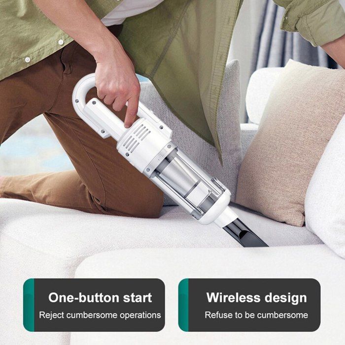 EFFEKTIV Aspirateur à Main sans Fil 150X, 15000Pa D'aspiration, Charge Rapide(USB-C) 2600Mah, Mini Aspirateur sans Sac pour Voiture, 35Min D' autonomie, Moteur Brushless Japonais Puissant, HEPA Lavable