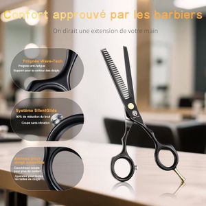 Kit Coiffeur 11 Pièces Ciseaux Peigne Etc. - Acier Inox - Pour Professionnels Ou Maison