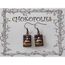 boucle d/'oreille religieuse au chocolat