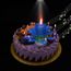 Musical Joyeux anniversaire Parti fleur de lotus Candle cake topper décoration décoration