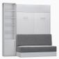 Composition Lit Escamotable Blanc Mat Dynamo Sofa Canape Integre