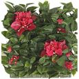 artplants.de Plaque de Bougainvillier LATONIA, fleurs fuchsia, 25x25cm - Brise-vue artificiel - Haie artificielle-0