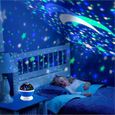 Veilleuse Enfant Etoile-Projection Rotation à 360° Lampe-Bleu-0