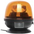 SecoRüt Gyrophare 95003 12 V/DC, 24 V/DC à batterie fixation magnétique, pied magnétique, ventouse orange-0