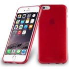 Coque - CADORABO - iPhone 6 - iPhone 6S - ROUGE CERISE - Design METAL BROSSÉ - Ultra fine
